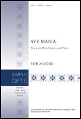 Ave Maria Two-Part Mixed choral sheet music cover